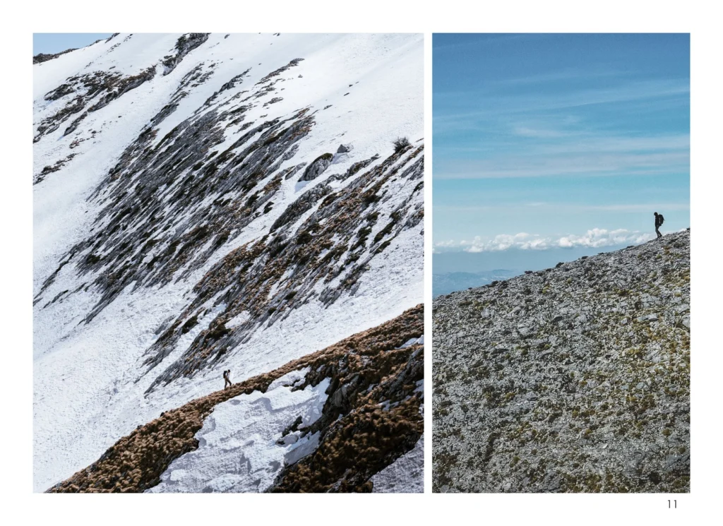 Climbing towards the summit of Stogo, photographed by Altin Serani