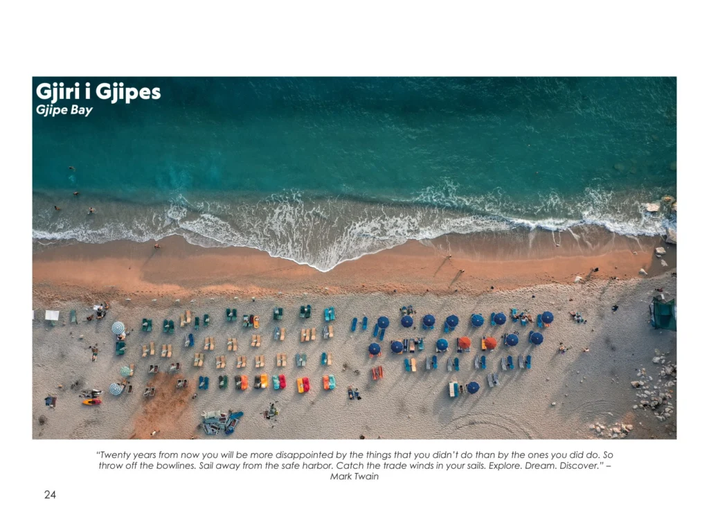Gjipe Bay from above, photographed by Altin Serani