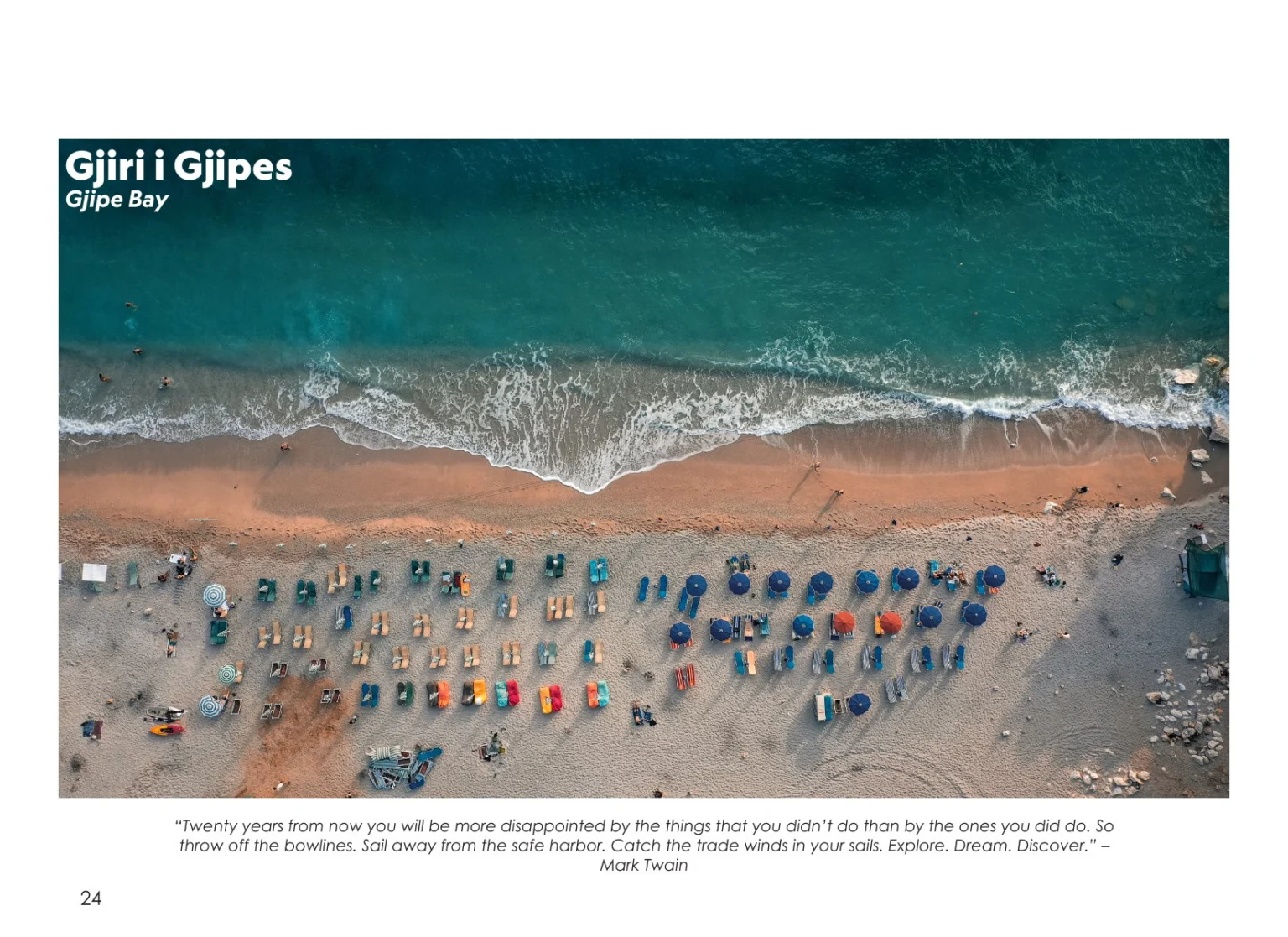 Gjipe Bay from above, photographed by Altin Serani
