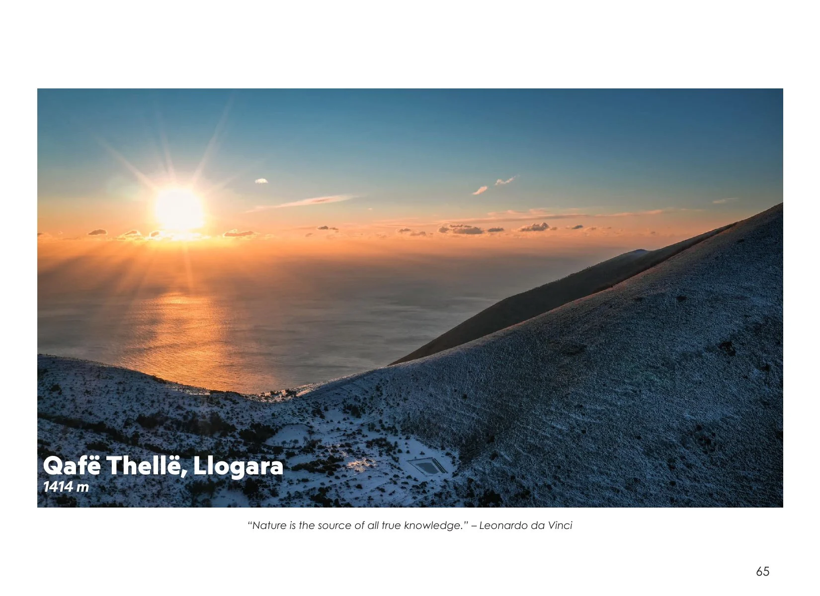 Sunset at Qafë Thellë, Llogara, photographed by Altin Serani