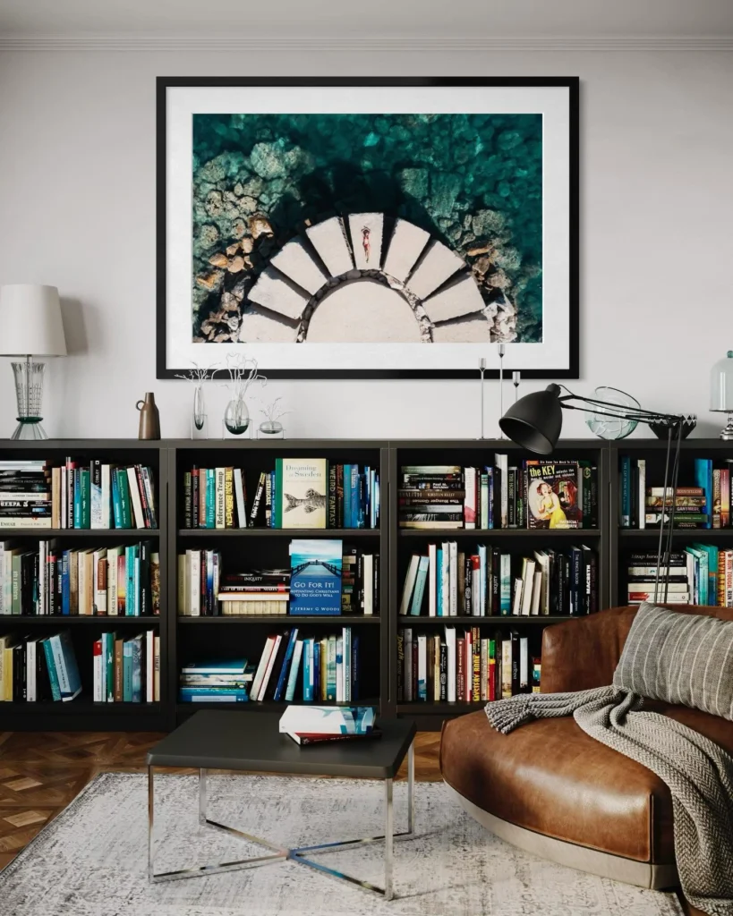 Framed Vlora print by Altin Serani on a wall