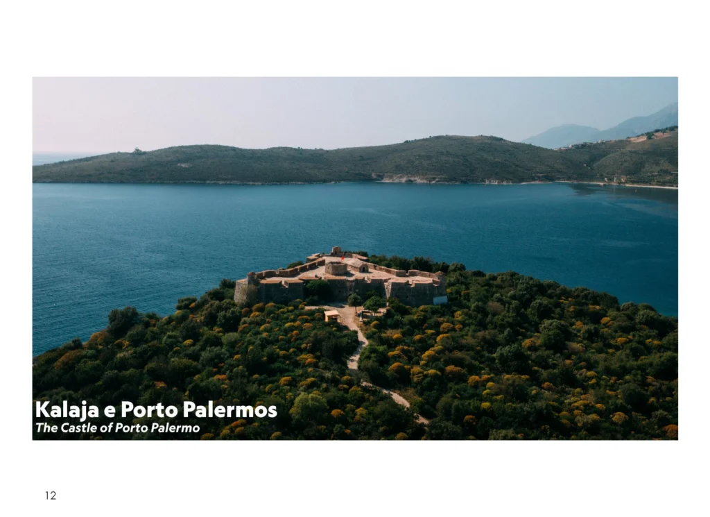 Page from the Vlora photo album: Porto Palermo Castle